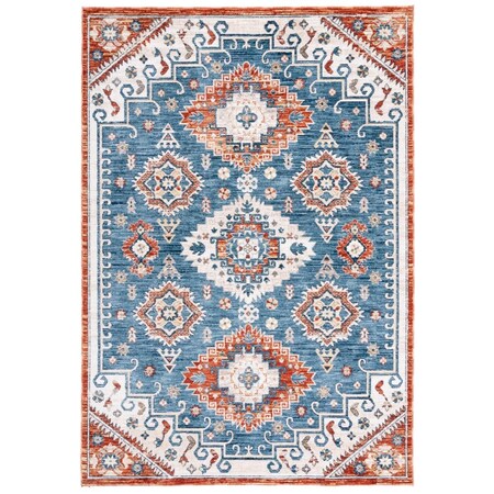 Safavieh 5 x 8 ft. Olympia 204N Power Loomed Rectangle Area Rug Blue & Ivory OPA204N-8